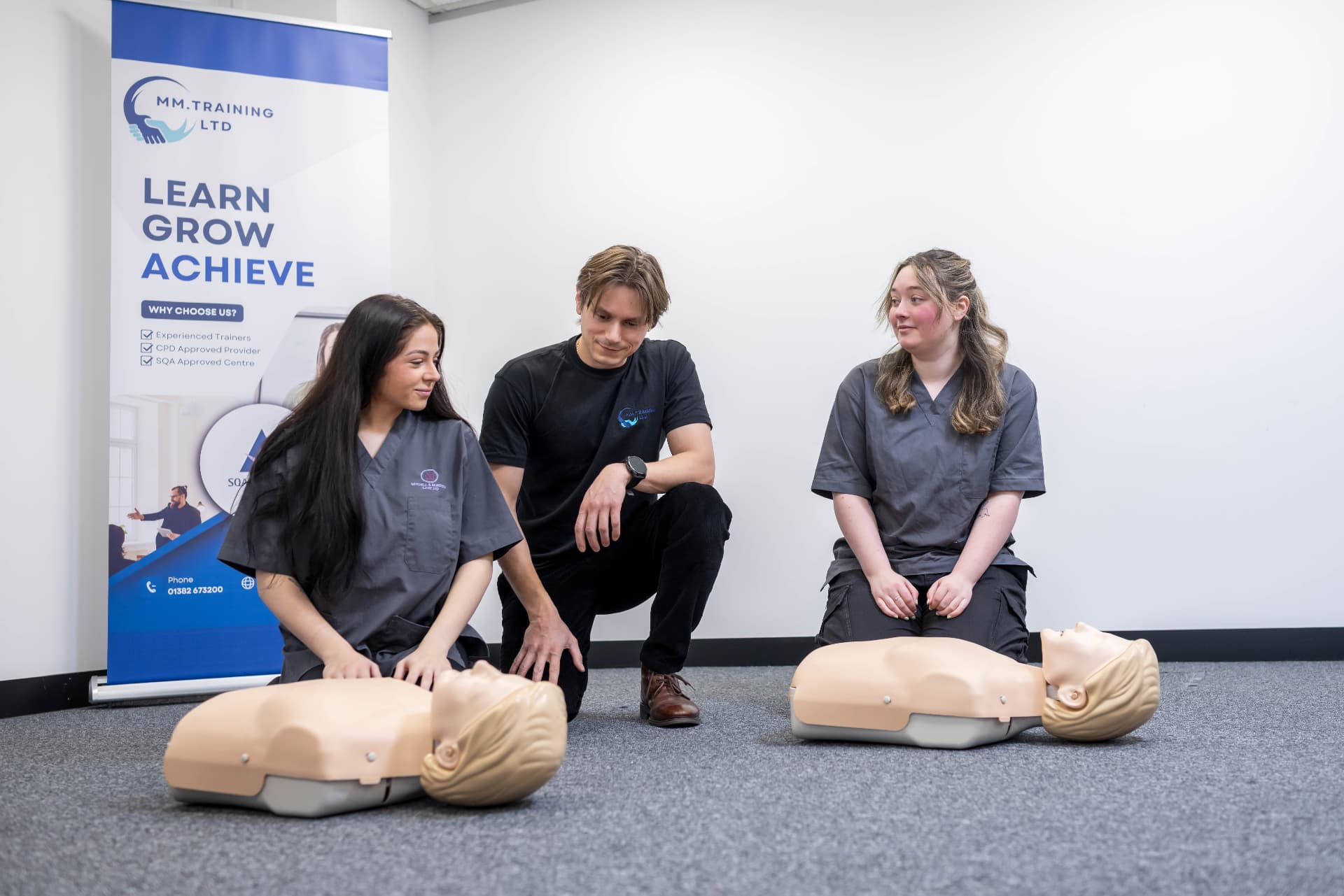 First Aid at Work training in progress